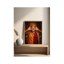 Mauro Poster Tek Parça Doğal Ahşap Çerçeveli Tablo Çok Renkli - 839034065 Çok Renkli