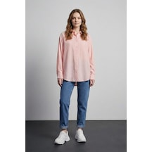 Quzu 26ygml01408 Uzun Kollu Gömlek Pembe