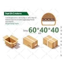 60x40x40 Ksssk 140gr Çift Oluklu Büyük Boy Koli-5adet 32desi