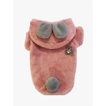 Gedyco Powder Pink Premium Peluş Orta Irk Köpek Sweatshirt