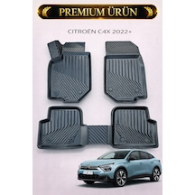 Citroen C4x 2022+ Uyumlu 3d Havuzlu Oto Paspas Premium
