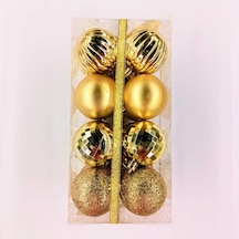 Orc Gold 16lı Top Yılbaşı Ağaç Süsü N5 6016 Diğer