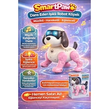 Smartpaw Dans Eden Işıklı Robot Köpek Müzikli Hareketli Eğlenceli Akıllı Oyuncak - Çok Renkli
