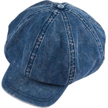 Ss Pamuk Newsboy Şapka Visor Bere Şapka Bayan Bayanlar Cabbie Şapka Mavi -mavi