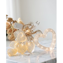 Led Kalp Neon Lamba Dekoratif Romantik Gece Ve Ortam Işığı Çok Renkli 14729048