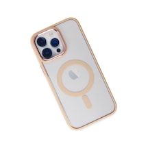 Apple Uyumlu   iPhone 14 Pro Max Kılıf Room Magneticsafe Silikon - Pudra
