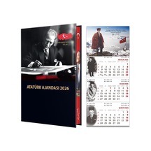 2026 Atatürk Ciltli Ajanda Ve Atatürk Gemici Takvim - Sakarya Çok Renkli