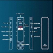 Ankatek G6 Pro Ses Kaydedici: 3 Mikrofonlu, Hızlı Kayıt, 4 Mod, 16gb-64gb, Daha Fazla Kapasite - Gümüş