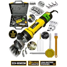 Schmıtzer Sch-kkm03s Pro Seri Metal Şanzuman Profesyonel Koyun Keçi Kırpma-kırkma Makinası 6 Kademe Devir Ayarlı
