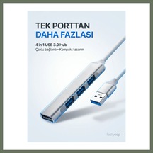 Bezos Ekd-uh60, Usb3.0 To 3xusb 2.0, 1xusb 3.0, Metal, Usb Hub Bezos1