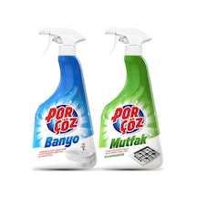 Porçöz Banyo Temizleyici 750 ML + Mutfak Temizleyici 750 ML