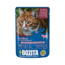 Bozita Sterilised Sığır Etli Jelly Tahılsız Kısırlaştırılmış Kedi Konservesi 85 Gr 204-20016.01