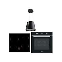 Franke FSL 86 H BK - FRSM 604 C T BK - Beat BK F45 Siyah Ankastre Set