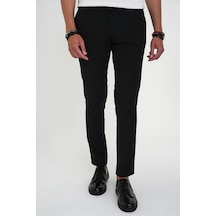 Efor Comfort Fit Esnek Pamuk Spor Siyah Pantolon P 1190 Siyah