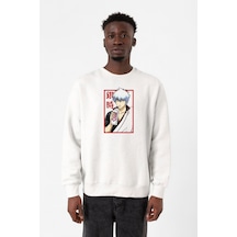 Gintama Anime Gintoki Fruit Juice Beyaz Erkek 2ip Sweatshirt Beyaz Gintama Anime Gintoki Fruit Juice Beyaz Erkek 2ip Sweatshirt Beyaz