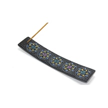 Obsidian Taşı Kayık Tütsülük Tütsülük Buhurdanlık 25 Cm