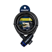 Master 500945 Anahtarlı Bisiklet Kilidi 12mm X 150cm Çok Renkli