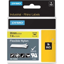 Dymo Rhino Pro Esnek Naylon Şerit 24Mmx3.5M Sarı/Siyah 1734525