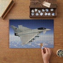 Savaş Uçağı Eurofighter Typhoon Tasarımı 240 Parça Ahşap Puzzle Ahşap Kutuda Mpy20298