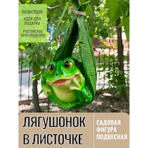 Barel'ef Polystone Asılı Bahçe Kurbağa Figürü 164852073