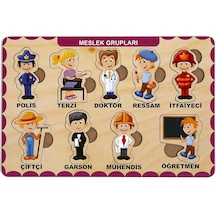 Ahşap Tutmalı Puzzle Meslek Grupları