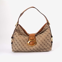 Guess Kadın Vegan Camden Omuz Çantası Hwjj9308180 Bej