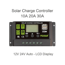 Tongxida 12v/24v Otomatik Tanımalı 10a/20a/30a Pwm Güneş Paneli Şarj Kontrol Cihazı, Akıllı Yönetim