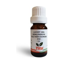 Lacivert Gıda Renklendiricisi Toz Yağda Çözünür E132 5 G