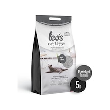 Leos Cat Litter Gri Aktif Karbonlu Standart Taneli Topaklaşan Bentonit Kedi Kumu 5 L