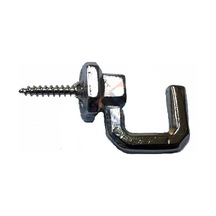 Vidalı Kanca, Askı Büyük - 15x23mm, Nikel - 1 Adet Diger