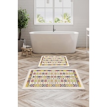 Alanur Trend Kaymaz Taban Dijital Banyo Takımı Kt474 Renkli