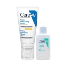 Cerave Normal ve Kuru Ciltler İçin Nemlendirici Yüz Kremi 52 ML + Foaming Cleanser Gel 20 ML