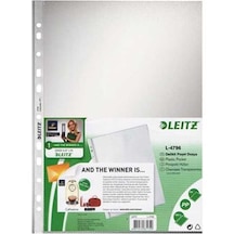 Leitz - Poşet Dosya A4 11 Delikli 100 Adet - 479610 - Buzlu