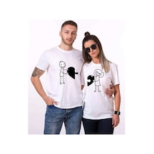 Tshirthane Birleşen Kalpler Sevgili Kombinleri Tshirt Kombini Beyaz