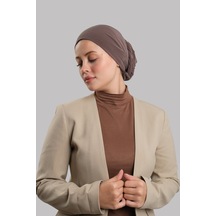 Hürrem Bone Vizon Versa Kuyruklu Pratik Tesettür Bone Sandy Büzgülü 2515 10