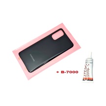 Tkgz Samsung Galaxy Uyumlu S20 Arka Pil Batarya Kapağı Cam+b-7000 Siyah