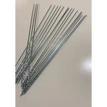 Mobilreyon Kare Ciğer Şişi 12 Adet, Galvanizli Kare Ciğer Kuşbaşı Şişi 3mm- 50 Cm