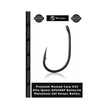 Premium Mustad Carp Xv2 Olta İğnesi 60550np Balıkçılık Malzemesi Göl Kenarı Balıkçı No:1 - 10lu