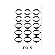 Ardışık Desen Stencil Şablon 25X35 R-015