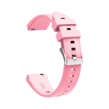 Caseonn Huawei Watch Gt 5 Pro 42mm Kordon Prizma Tokalı Spor Silikon Kayış Pembe