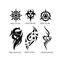 Airbrush Tattoo Tribal Kol Bacak Geçici Dövme Şablonu Sadece Desen