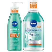 Derma Skin Clear Karşıtı Yüz Temizleme Jeli 150ml Ve Micellar Makyaj Temizleme Suyu 400ml