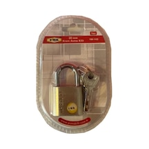 Krom Kaplama Asma Kilit 30mm 4 Adet Yedek Anahtar