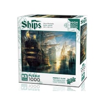 Ks Games 1000 Parça Rochelle Şehri Puzzle