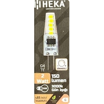 2 Adet Heka 2w 14w 3000k Sarı Işık G4 Duylu Dim Edilebilir Led Kapsül Ampul