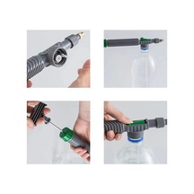 Sn-24910 Ayarlanabilir Basınçlı Su Köpük Püskürtme Başlığı Tüm Pet Şişelere Uyumlu Çok Renkli