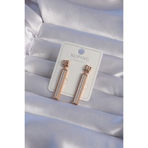 Tegan Xuping Rose Renk Zirkon Taşlı Su Yolu Küpe Tg27bkp9430 Çok Renkli