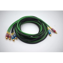 Bakır Amfi Rca Kablosu - 2 Giriş 4 Çıkış Anfi Rca Kablosu - 2 Metre - El Yapımı Tam Bakır - 2 Metre