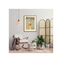 Poster Ahşap Siyah Çerçeveli Oturma Odası Salon Mutfak Dekoratif Tablo Çok Renkli - 812328415 Çok Renkli