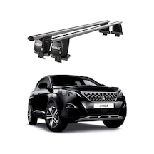 Royal Peugeot 3008 2016-2020 Uyumlu Gri Kilitli Ara Atkı Port Bagaj Tavan Barı